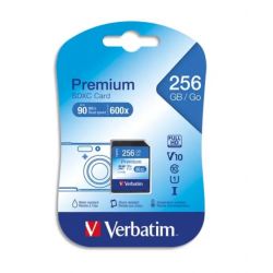 VERBATIM Carte Premium SDXC 256Go Class 10/U1