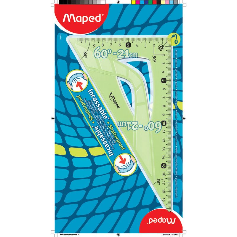 MAPED équerre 60° 21cm incassable
