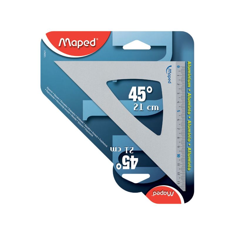 MAPED équerre 60° 21cm aluminium anodisé