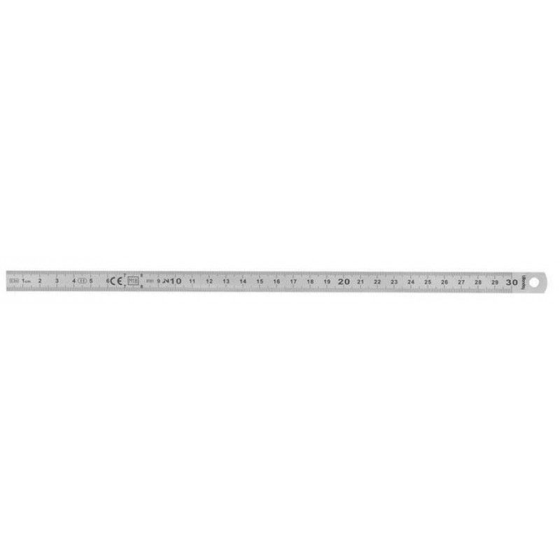 WONDAY Règlet inox 2 faces : mm et 1/2mm longueur 30 cm