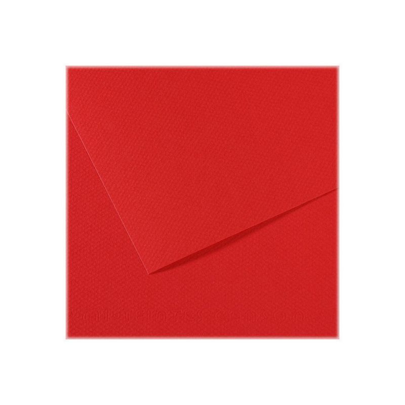 CANSON Manipack de 25 feuilles papier dessin MI-TEINTES 160g 50x65cm Rouge