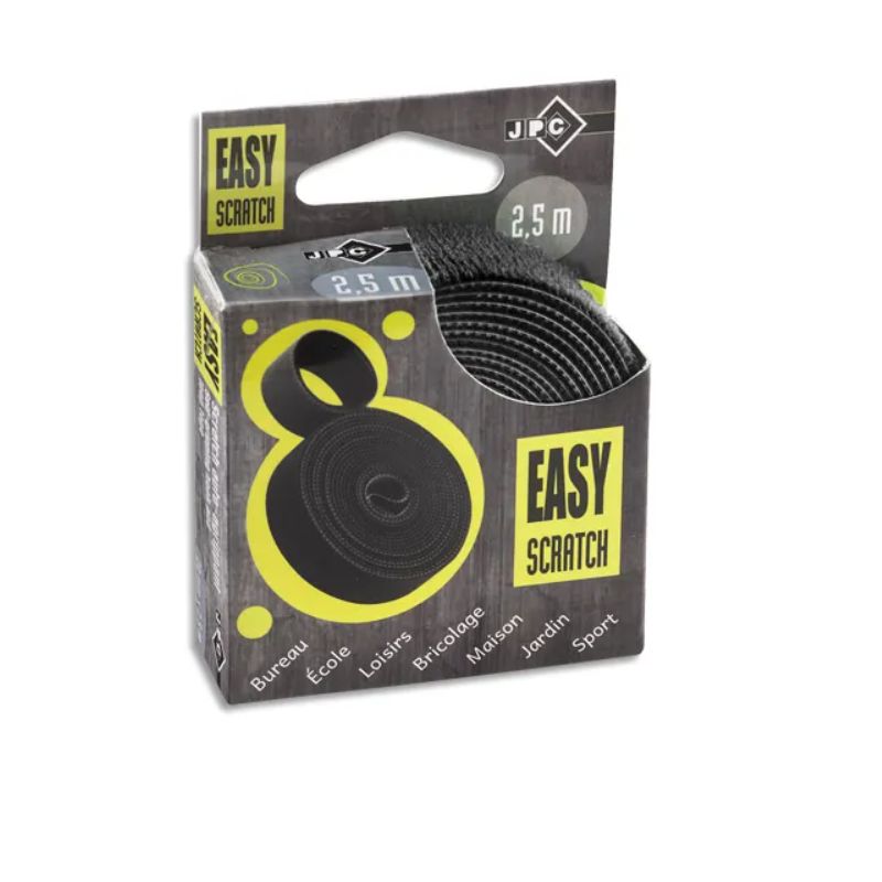 JPC Ruban auto-agrippant Easy Scratch Noir
