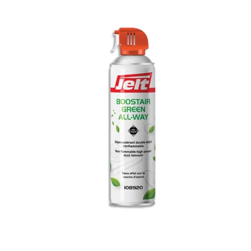 JELT Aérosol dépoussiérant BOOSTAIR GREEN toutes positions gaz 1234ze HFO sans HFC 650ml