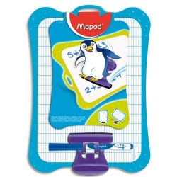 MAPED Ardoise effaçable à sec 21x29,7cm double face + feutre