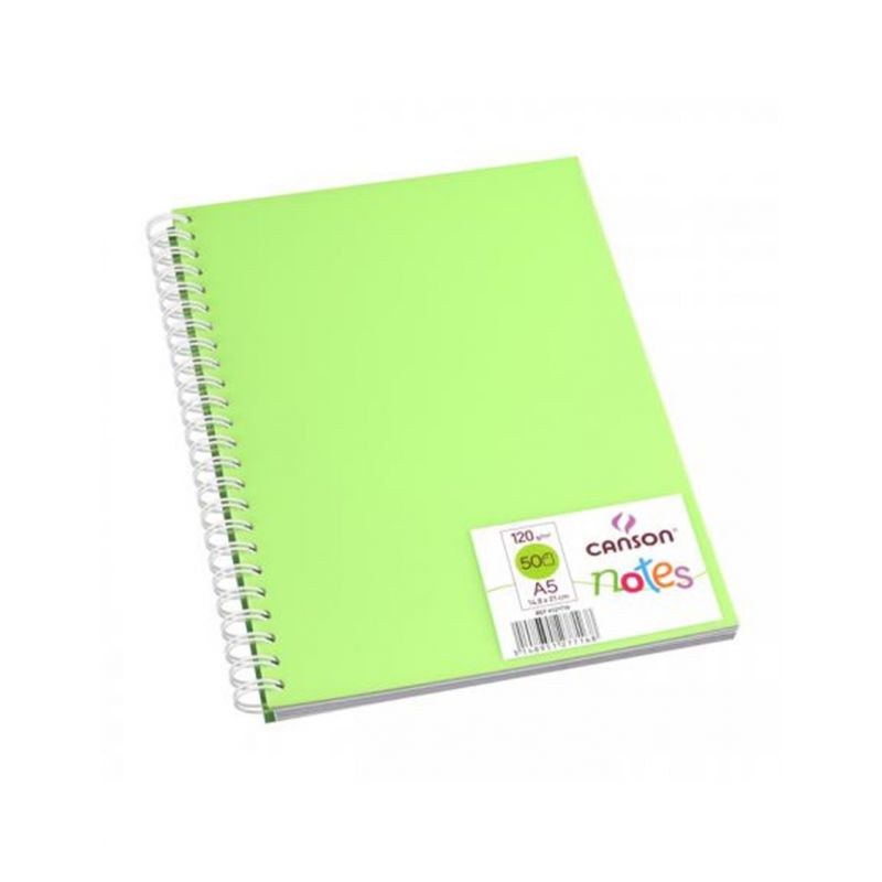 CANSON Carnets de notes 100 pages 120g A5 Couleurs assorties