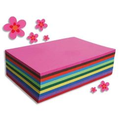 CLAIREFONTAINE Paquet de 250 feuilles Carta format A4 130 g couleurs assorties