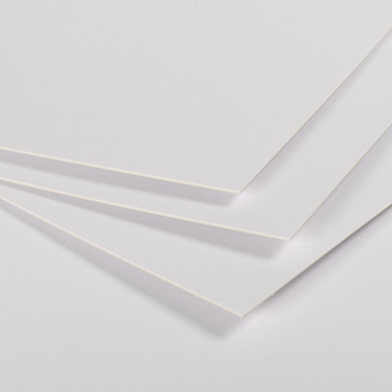 CLAIREFONTAINE Cartons blancs et bristol carton contrecollé 1 face 50x65 cm médium 600g