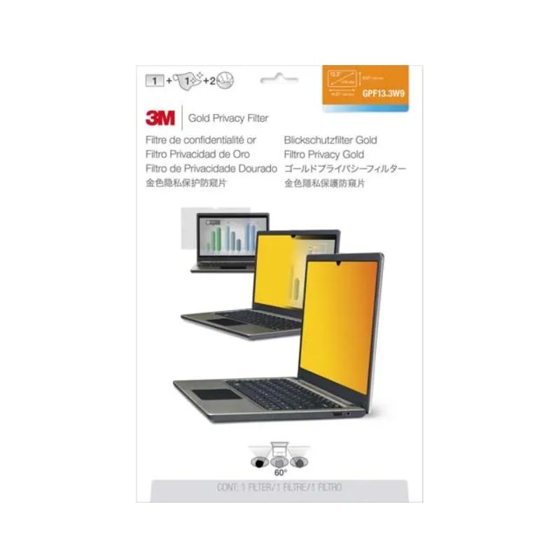 3M Filtre de confidentialité 3M™ Or GPF13.3W9 pour ordinateur portable 13,3