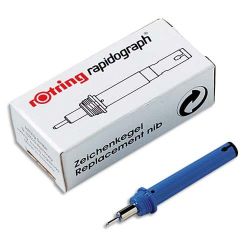 ROTRING Pointe de rechange pour stylo technique RAPIDOGRAPH 0,10mm