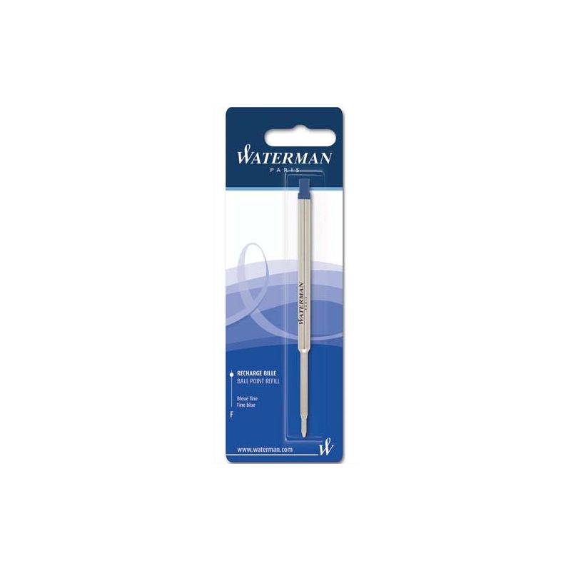 WATERMAN Recharge pour bille pointe fine encre Bleue