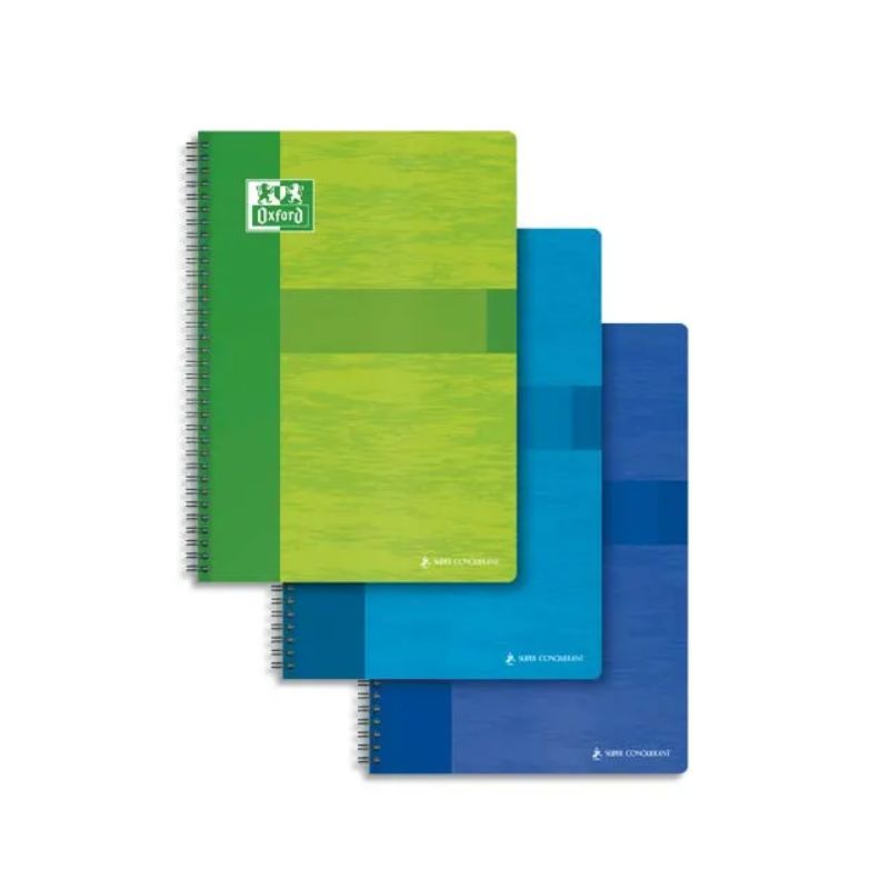 OXFORD Cahier COLORLIFE spiralé 180 pages grands carreaux