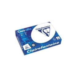 CLAIREFONTAINE Ramette de 500 feuilles papier Blanc CLAIRALFA 80 grammes format A5