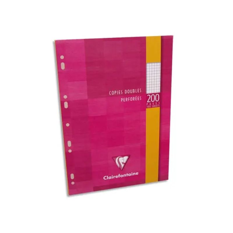 CLAIREFONTAINE Copies doubles perforées Blanche 21x29,7cm