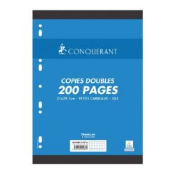 CONQUERANT C7 Copies doubles 21x29,7cm 200 pages