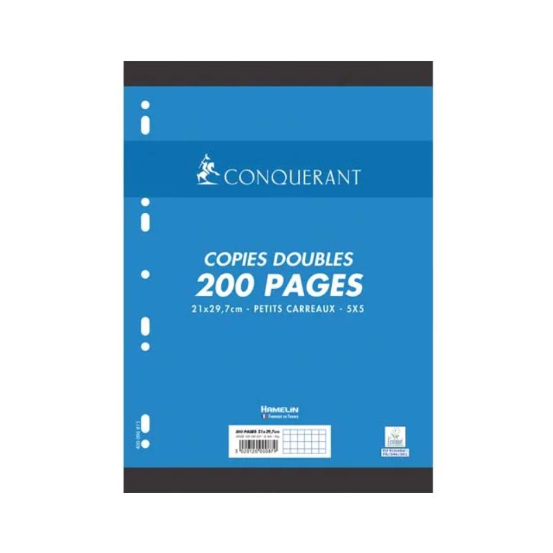 CONQUERANT C7 Copies doubles 21x29,7cm 200 pages