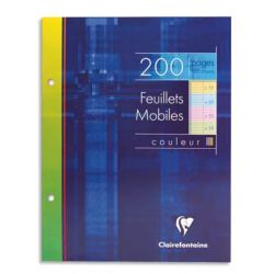 CLAIREFONTAINE Etui 200 copies simples 17x22 grands carreaux