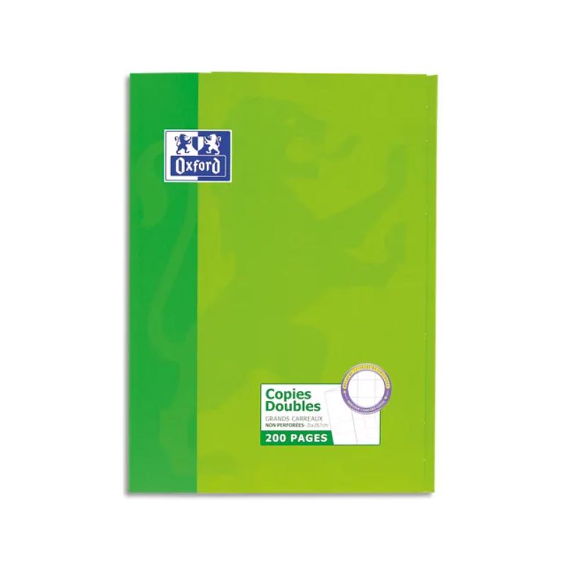OXFORD Etui 200 copies doubles 90g non perforées Blanches 21x29,7cm
