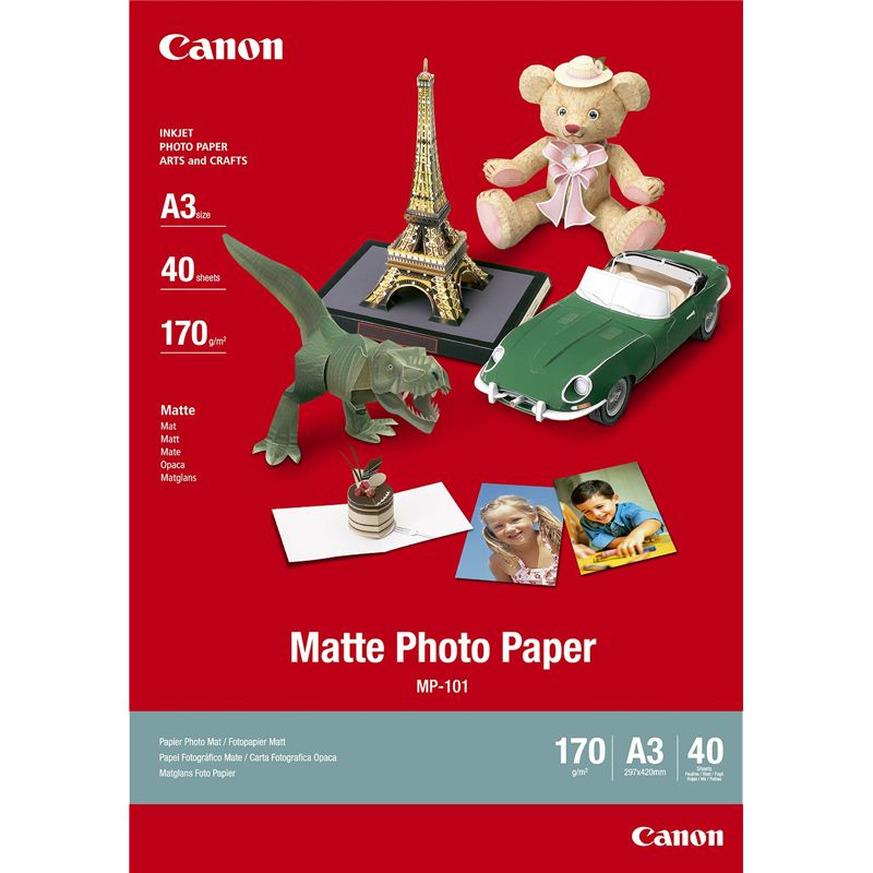 CANON Boîte de 40 feuilles papier photo Mat 170 g format A3