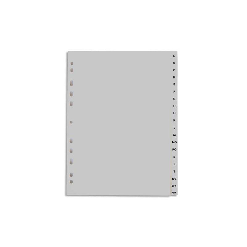 PERGAMY Jeu 20 intercalaires alphabétiques A-Z format A4 Coloris blanc