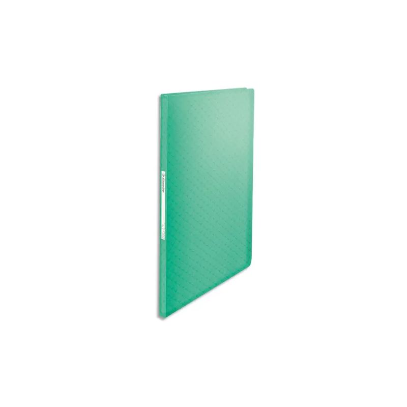 ESSELTE Protège-documents Colour ice 20 pochettes, 40 vues, en polypropylène 5/10ème. Coloris Vert