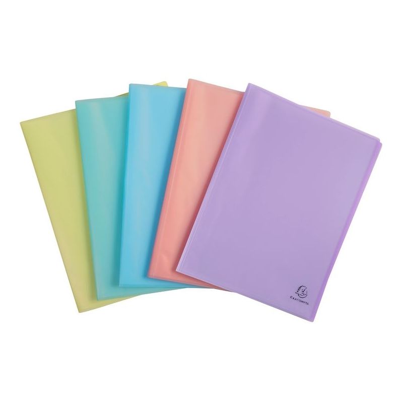 EXACOMPTA Protège document CHROMALINE 40 pochettes/80 vues Coloris pastel