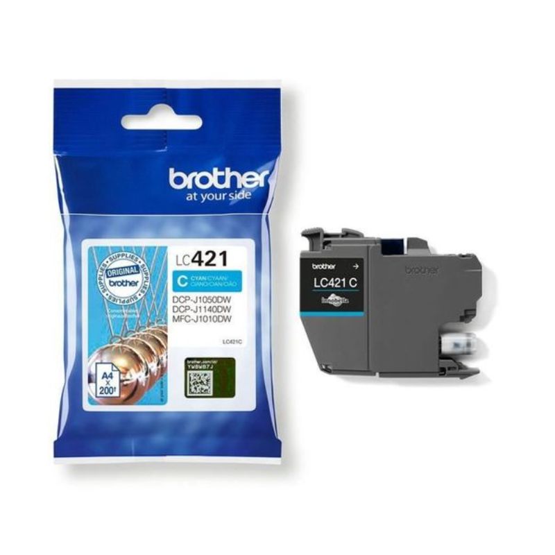 BROTHER Cartouche jet d'encre cyan LC421C
