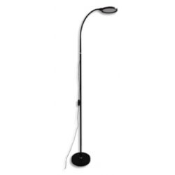 UNILUX Lampadaire led Flexled noir. Hauteur ajustable. Variateur intensité et température sur cordon