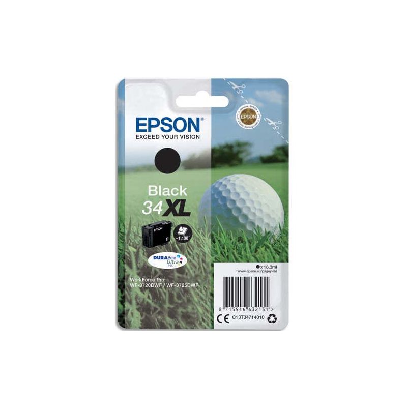 EPSON Cartouche balle de golf Jet d'encre durabrite ultra Noir XL