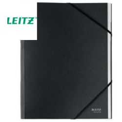 LEITZ Trieur à élastique 6 touches Re:Cycle carton 430 gr/m². 100% recyclé et recyclable. Coloris noir
