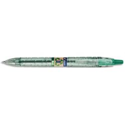 PILOT Bille B2P Ecoball rétractable. Rechargeable. Pointe 1mm. Corps plastique recyclé 86%. Coloris vert