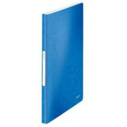 LEITZ Protège document WOW en polypropylène 40 pochettes, 80 vues. Coloris Bleu