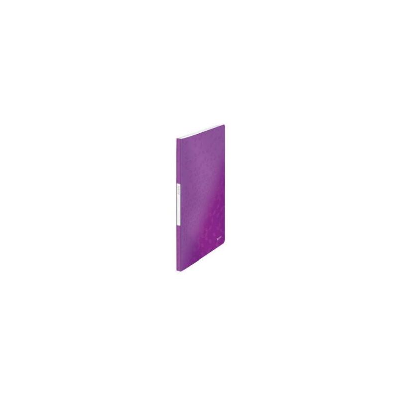 LEITZ Protège document WOW en polypropylène 20 pochettes, 40 vues. Coloris Violet