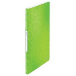 LEITZ Protège document WOW en polypropylène 20 pochettes, 40 vues. Coloris Vert