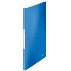 LEITZ Protège document WOW en polypropylène 20 pochettes, 40 vues. Coloris Bleu
