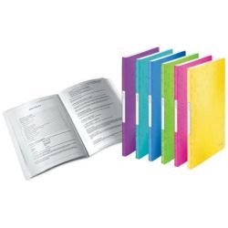 LEITZ Protège document WOW en polypropylène 20 pochettes, 40 vues. Coloris Assortis
