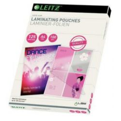 LEITZ Paquet de 100 Pochettes Leitz iLAM pour plastification à chaud, A4, 2 x 125 microns 33808