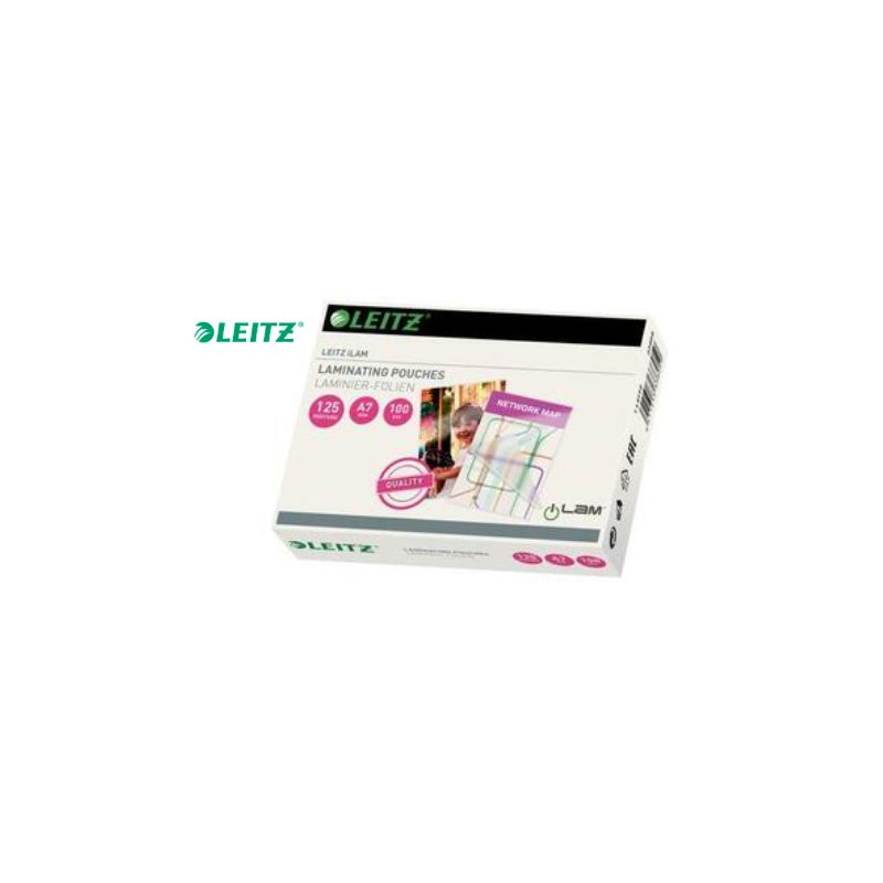 LEITZ Paquet de 100 Pochettes Leitz iLAM pour plastification à chaud, A7, 2x 125 microns 33805
