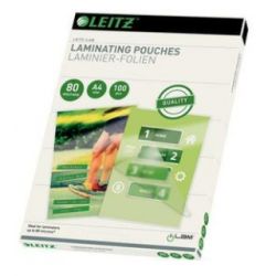 LEITZ Paquet de 100 Pochettes Leitz iLAM pour plastification à chaud, A4 2 x 80 microns 33818