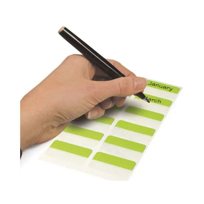 DURABLE Boîte 24 Index Quick Tab Duo adhésifs double face repositionnable - L40 x H12 mm - Assortis