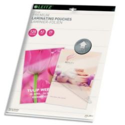 LEITZ Pack de 25 pochettes A3 125 microns UDT 74890000