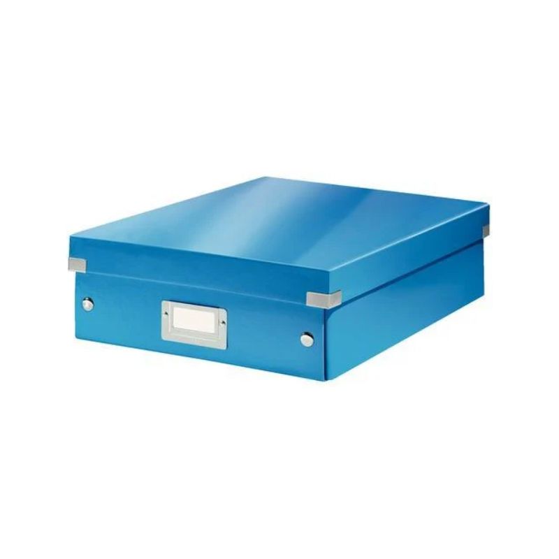 LEITZ Boîte CLICK&STORE M-Box avec compartiments amovibles. Coloris Bleu.