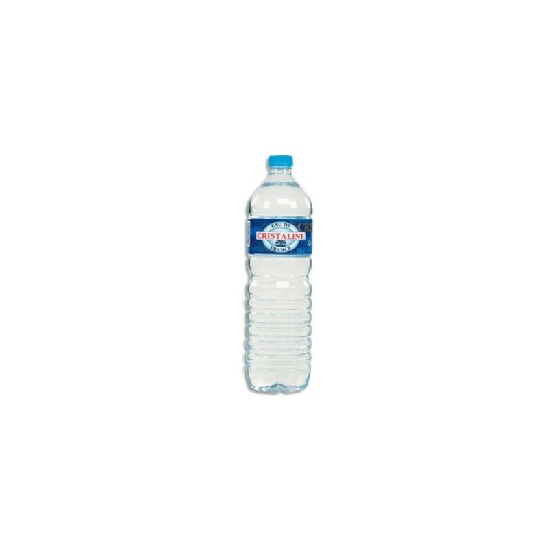 CRISTALINE Bouteille plastique d'eau d'1,5 litre