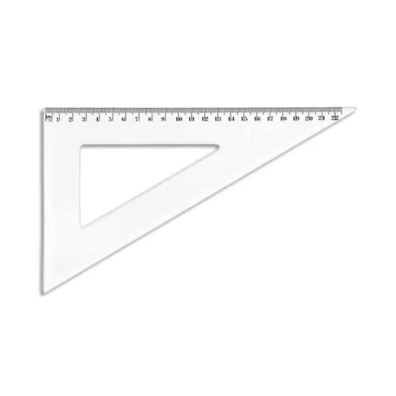 WONDAY Equerre 60 degrés 21 cm sous étui packbordable