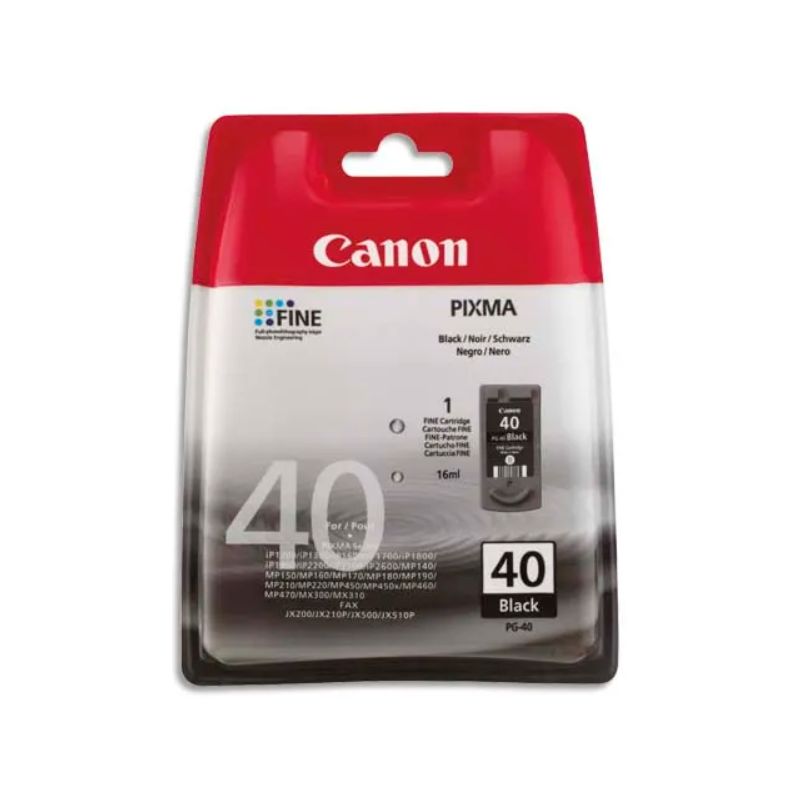 CANON Cartouche Jet d'encre Noir PG40