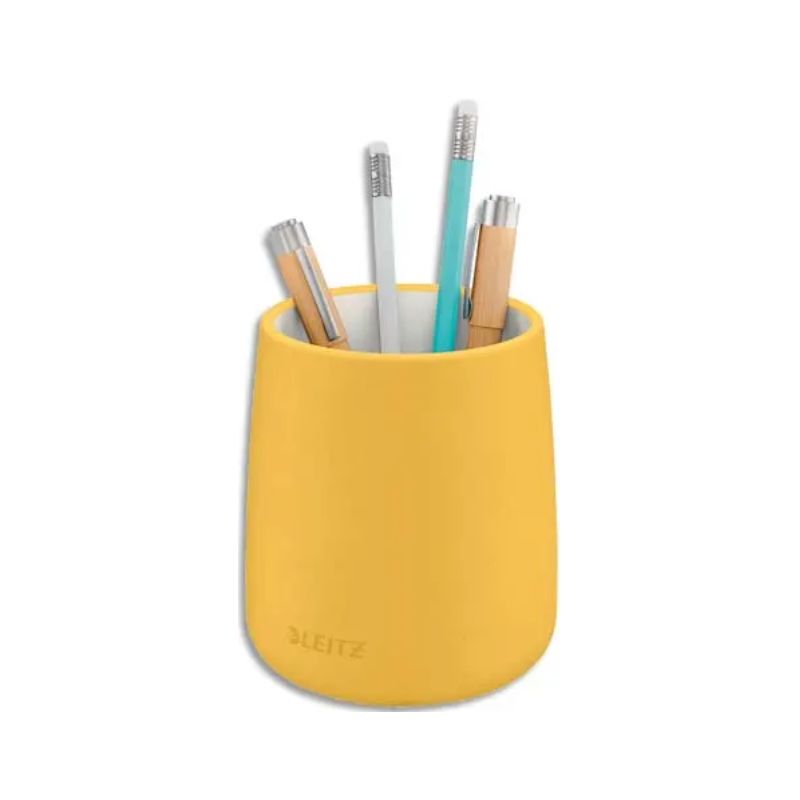 LEITZ Pot à crayons Cosy, céramique, H108 x D85, jaune