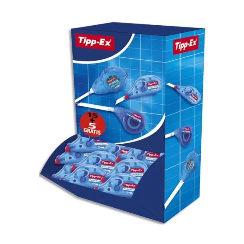TIPP-EX Pack 15 rollers de correction Pocket Mouse + 5 offerts