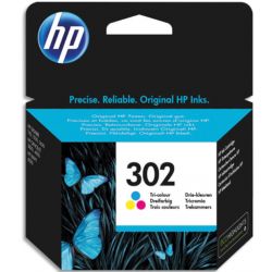 HP cartouche 3 couleurs 302 jet d'encre F6U65AE UUE