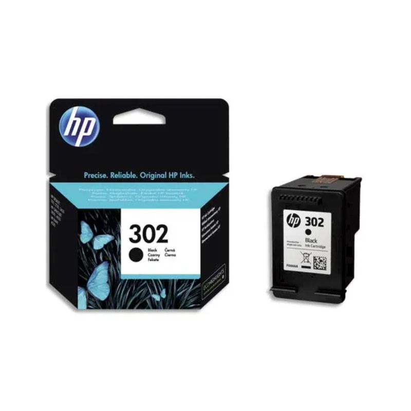 HP cartouche noire 302 jet d'encre F6U66AE UUE