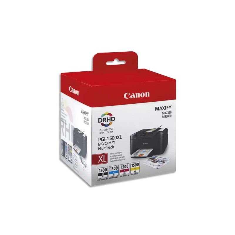 CANON Multipack 4 couleurs Jet d'encre PGI1500XL