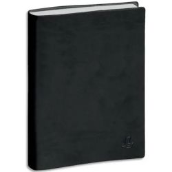 EXACOMPTA Journalier Planifiée 21, 1 jour par page - format 21 x 13,5 cm couverture PVC Noire